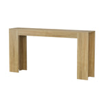 Farmhouse Style Oak-Colored Extra-Long Console Table