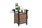 Single Door Outdoor Bar Cart with Stainless Steel Tabletop