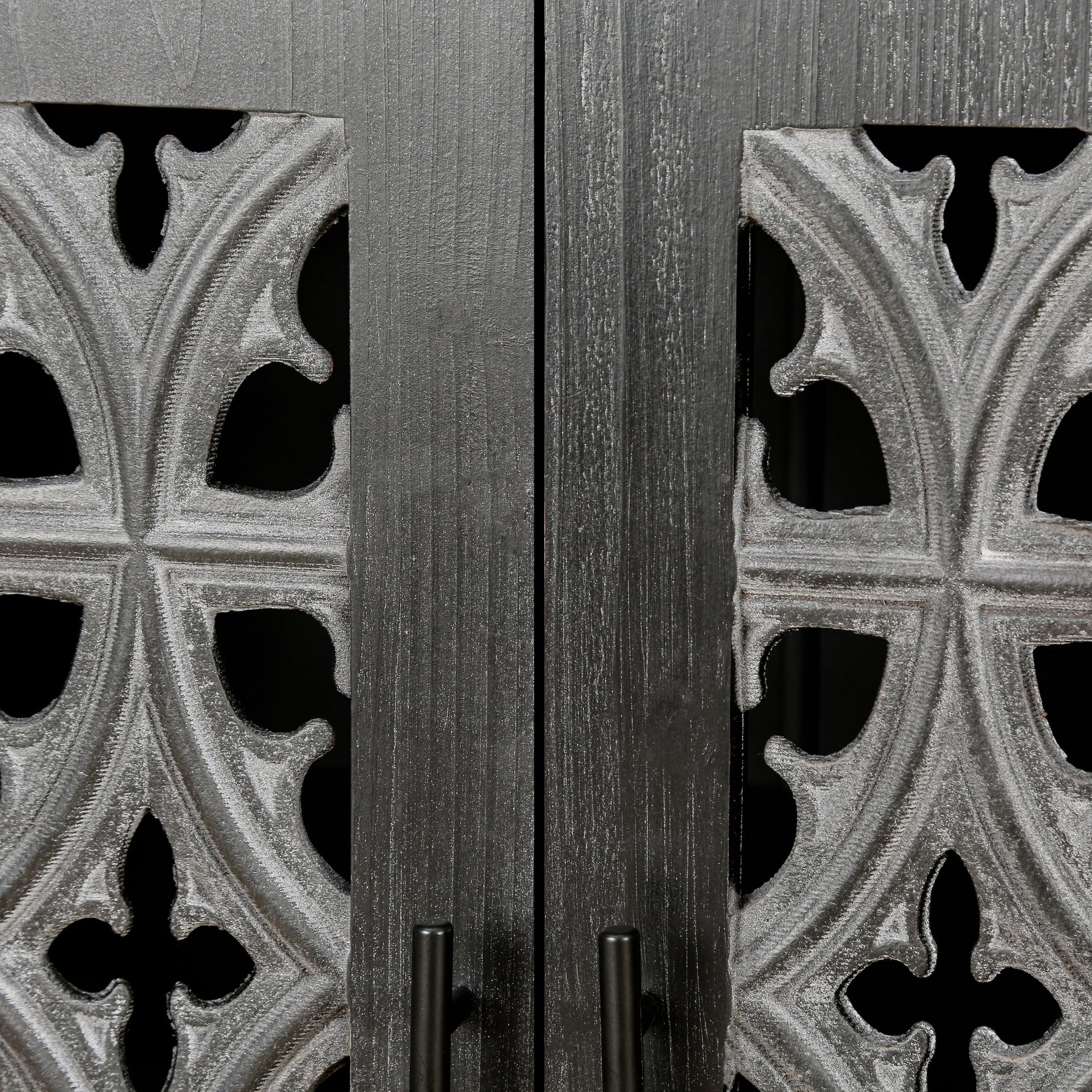 Hollow Four Door Antique Cabinet, American Country Style