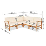 Perla - 5 Pieces Sofa Set