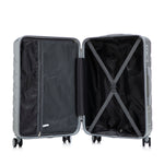 3-Piece ABS Spinner Wheel Luggage Set with Combination Lock