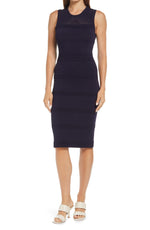 Vince Camuto Sleeveless Knit Midi Dress - Navy