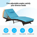 Outdoor Wicker Reclining Chair Set of 2