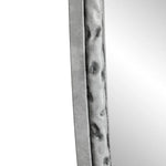 Iron Art Oval Retro Mirror with Antique Effect in Silver