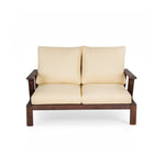 4 Pieces Outdoor Sofa Set with Cushions and Coffee Table