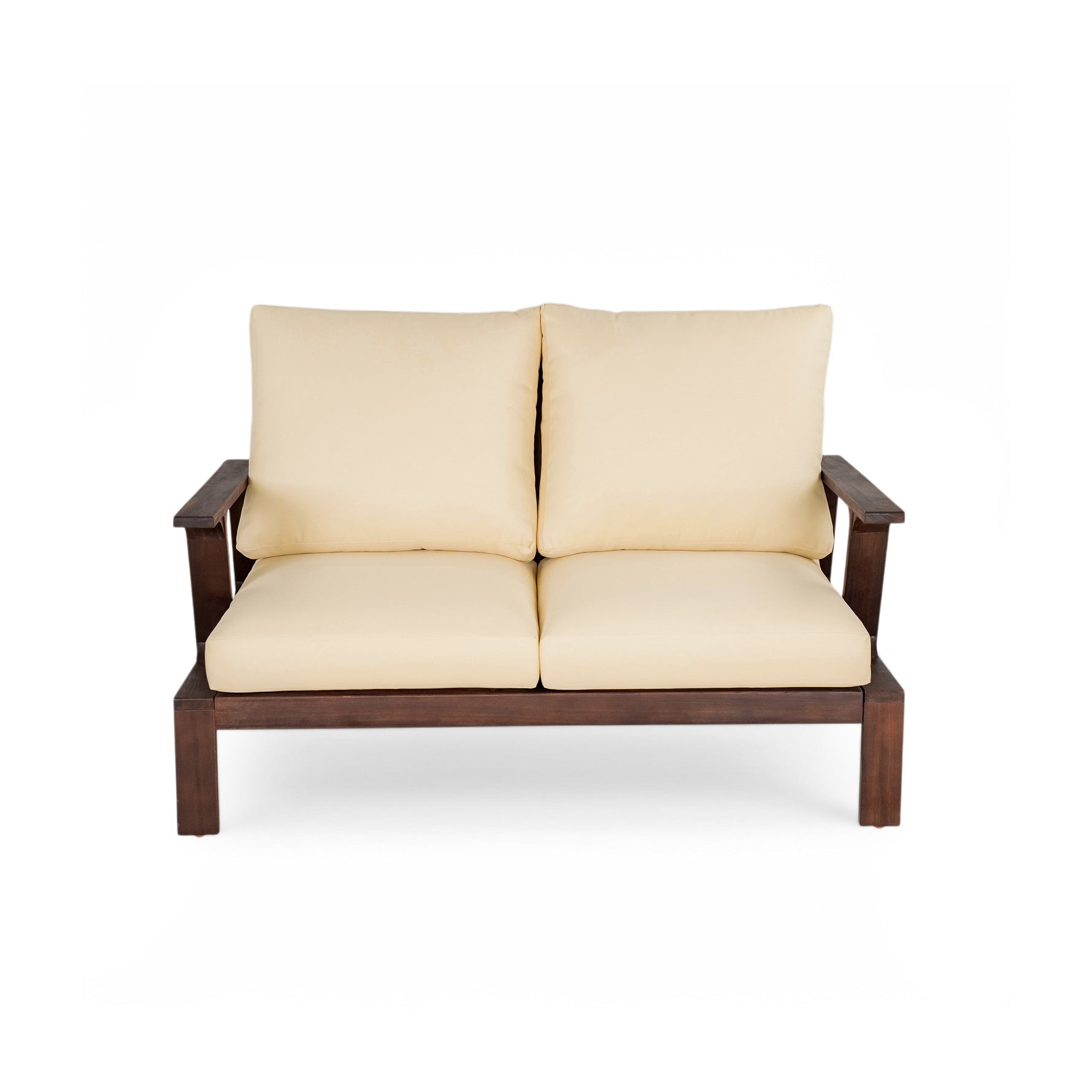 4 Pieces Outdoor Sofa Set with Cushions and Coffee Table