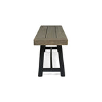 Cloud Outdoor Bench With Acacia Wood Frame and Slat Panel Design