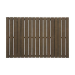 Outdoor Acacia Wood Coffee Table with Open Slat Design, Grey