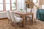 Nikki Collection Modern Velvet Upholstered Dining Chair Set