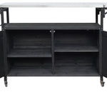Foldable Outdoor Kitchen Island Patio Mobile Kitchen Cart