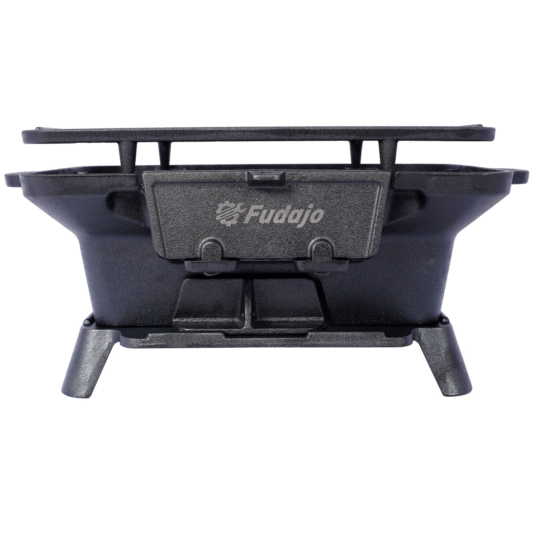 Oval Cast Iron Grill Outdoor Portable Charcoal Tabletop Skillet
