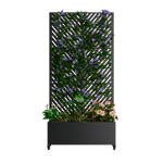 Metal Planter Box with Trellis
