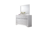 Traditional Style Queen 4 Pc Storage Bedroom Set Made with Wood in White