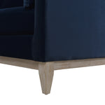Knox 84' Modern Farmhouse Sofa, Dark Navy Blue Performance Velvet