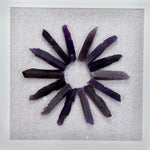 Grace Purple Agate Shadow Boxes Wall Art Set of 2 - Multicolor
