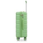HIFINE Tourist 3-Piece Spinner Wheel Luggage Set in Green