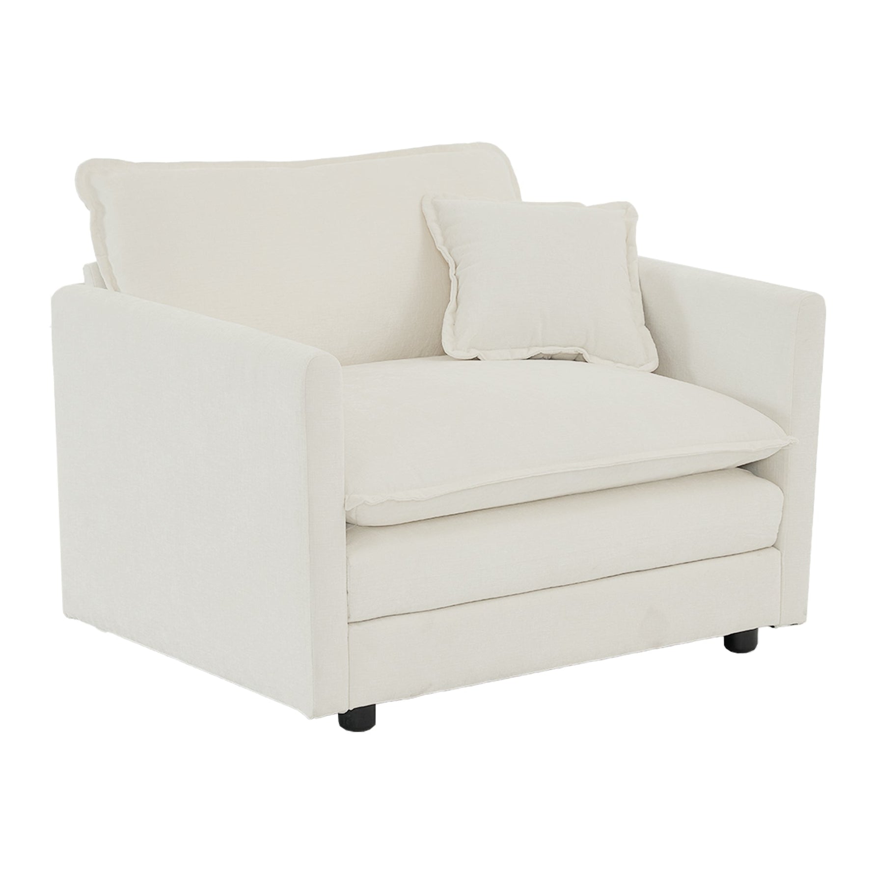 Accent Chair Set of 2, High-End Chenille Upholstered Armchairs