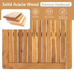 Outdoor 5-Piece Acacia Wood and Rope Patio Sofa Set