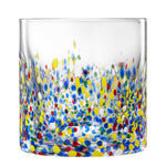 The Wine Savant Mexican Style Glass Hand Blown Colorful Artisan - Confetti Rock