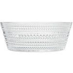 Khen Hobnail Glass Bowl Clear Vintage Style Textured Borosilicate - 10 Inch