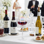 Slanted Iridescent Wine Glass, Single 15.8oz 9.84in Clear Glass