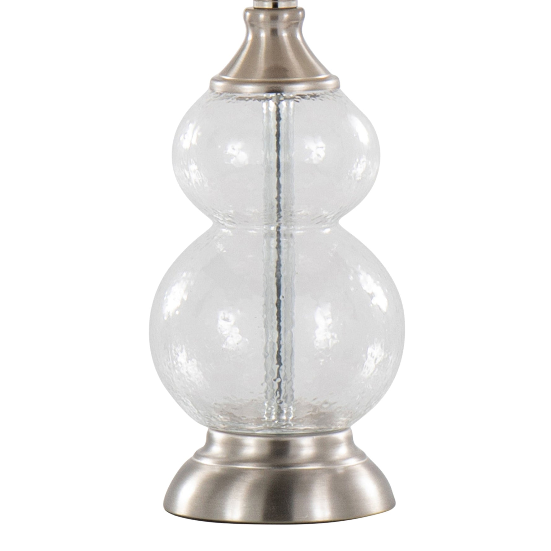 Belle Modern Seeded Glass Table Lamps – Set of 2