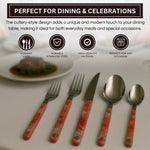 Khen 20-Piece Cutlery Set with Dinner Knives, Forks, Spoons, Salad Forks & Teaspoons