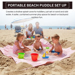 Khen Baby Beach Splash Mat Pink, 1 Piece, 78.74 x in Waterproof Polyester Portable