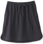 KAVU Ixtapa Knee-Length Skirt with Pockets - Black