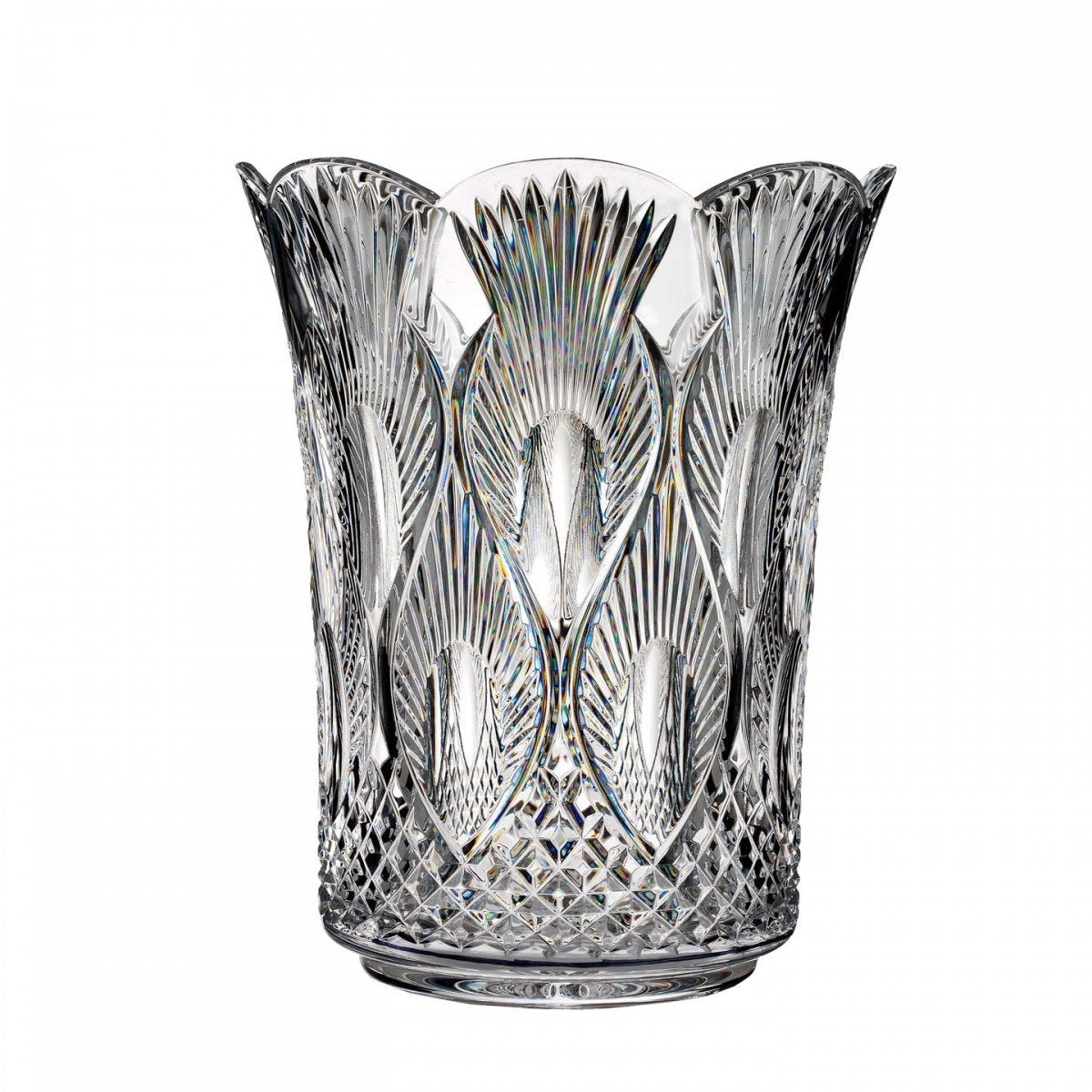 Waterford House of Waterford Peacock 12 in Vase