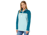LLBean Women's Quilted Color Block Mock Neck Tunic