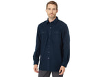 LLBean Men's Navy Chamois Cotton Flannel Shirt