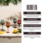 Floating Shatterproof Wine Glasses | Muted Colors | Set of 4, 16 oz