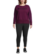 Champion Womens Plus Activewear Fitness Sweatshirt Purple 1X