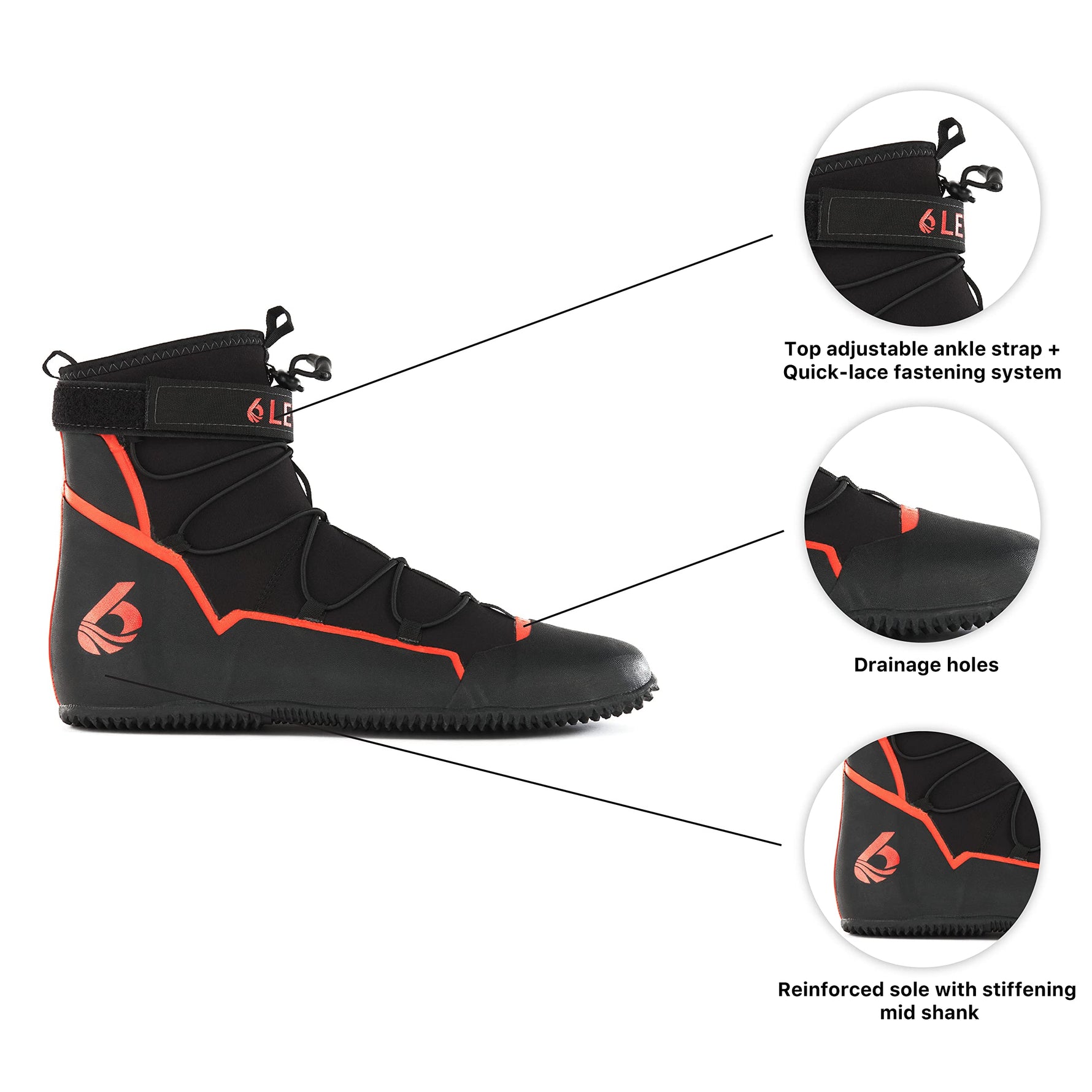 Level Six Creek Neoprene Boots - Black