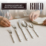 Khen 20-Piece Cutlery Set – Includes Dinner Knives, Forks, Spoons