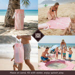 Khen Baby Beach Splash Mat Pink, 1 Piece, 78.74 x in Waterproof Polyester Portable
