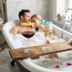 Floating Wine Glasses for Pool with Lids (Set of 2) – 21oz