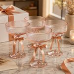 Madrid Acrylic Champagne Coupe Cocktail Glassware, Set of 4