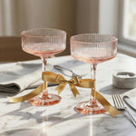 Madrid Acrylic Champagne Coupe Cocktail Glassware, Set of 2