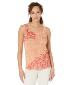 NIC+ZOE Womens Linen Casual Tank Top Orange XS