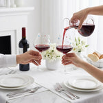 Confetti Stemmed Wine Glasses Set of 2, 20oz Multicolor Clear Glass 20oz