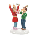 Department 56 Original Snow Village Accessories We Made it Until Midnight Figurine, 2.83 Inch, Multicolor