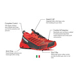 SCARPA Women's Ribelle Run Trail Shoes - Bright Red/Black