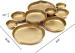 Cluster Decorative Bowls, Bright Gold Brass - Decoration, Snack Tray Bowl