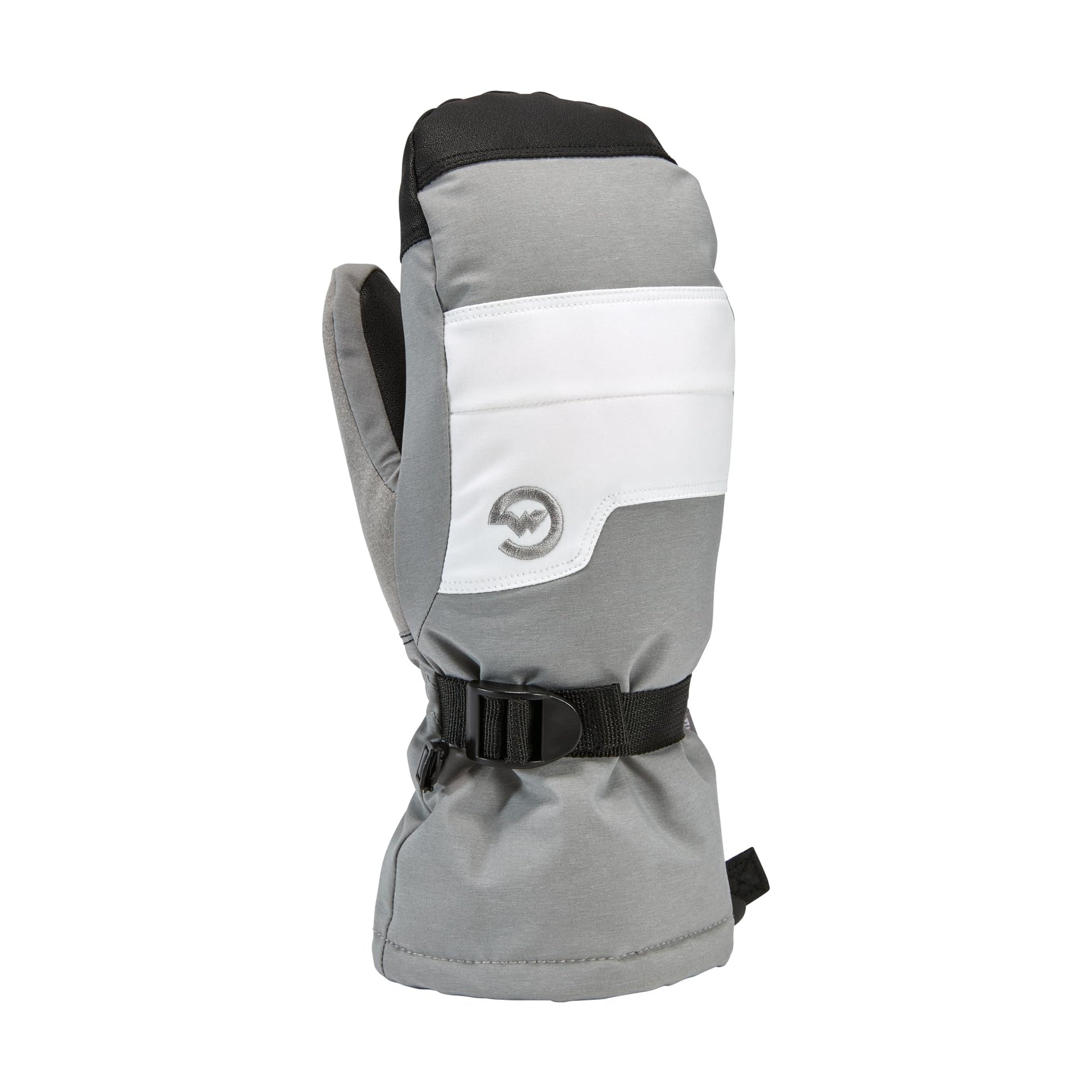 Gordini Women's AquaBloc Down Gauntlet Mitten, Clay Grey/White, Medium