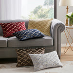 Oblong Decor Pillow Silver 22x15'