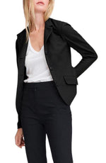 rag & bone Slade Wool Blazer in Black , Size 6