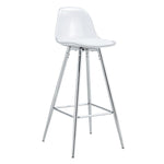 Stylish Upholstered Bar Chairs with Metal Legs