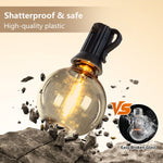 197FT LED Outdoor String Lights with 100 Shatterproof Bulbs
